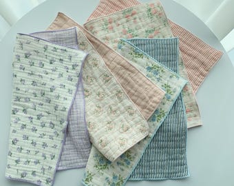 Einstecktuch, Baumwoll-Gaze, 4-lagiges Baumwoll-Küchentuch, weiches Tischset, umweltfreundliches wiederverwendbares Tuch