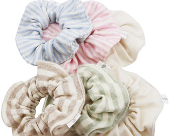 Organic Towel Scrunchies, Organic Towel, Soft Scrunchy, Scrunchies, Towel Scrunchy,  sensitive skin, Gift, gift for her, gift for women