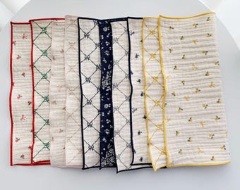Cotton Gauze Handkerchief, Reversible Double Sided Cloth, Soft Baby Washcloth, 4 Layer Cotton, Kitchen Dish Cloth, Eco Friendly Gift
