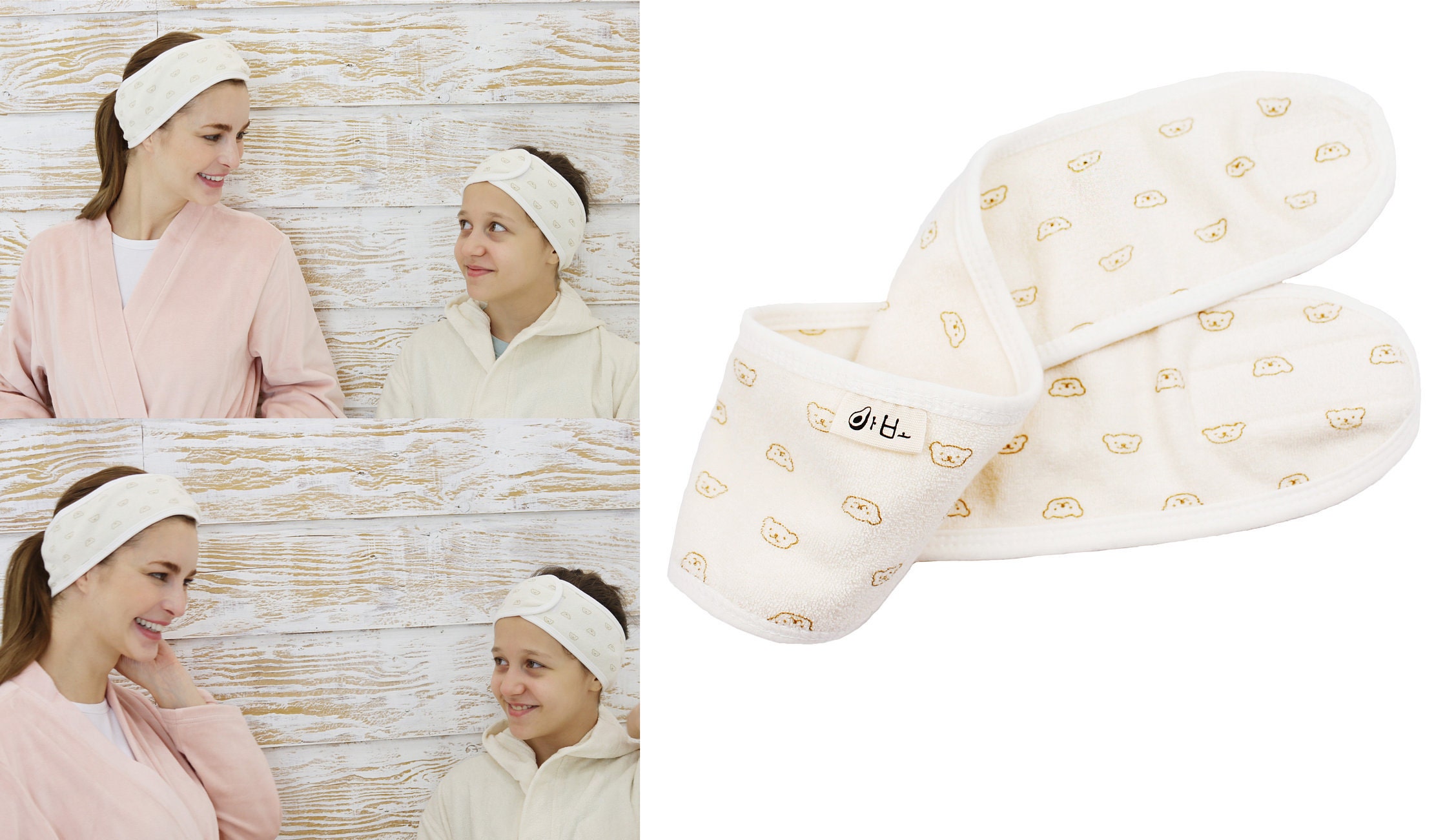 Teddy Bear 100 Terry cloth Headband hairband spa headband Etsy