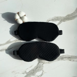100% Bio-Bambus-Baumwolle Schlafmaske, Augenmaske, unparfümiert, Selbstfürsorge, Entspannung, Meditation, Yoga, Spa, Reisen, Geschenk Bild 7