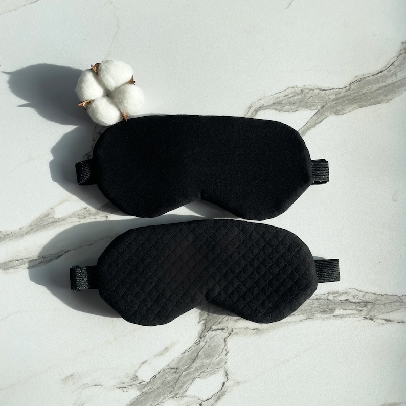 100% Bio-Bambus-Baumwolle Schlafmaske, Augenmaske, unparfümiert, Selbstfürsorge, Entspannung, Meditation, Yoga, Spa, Reisen, Geschenk Bild 7