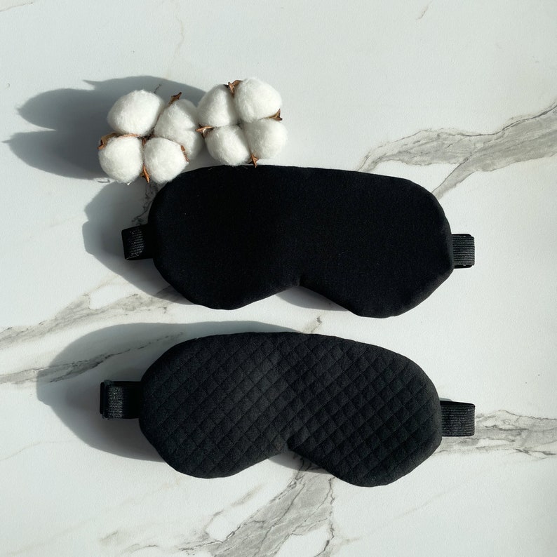100% Bio-Bambus-Baumwolle Schlafmaske, Augenmaske, unparfümiert, Selbstfürsorge, Entspannung, Meditation, Yoga, Spa, Reisen, Geschenk Bild 8