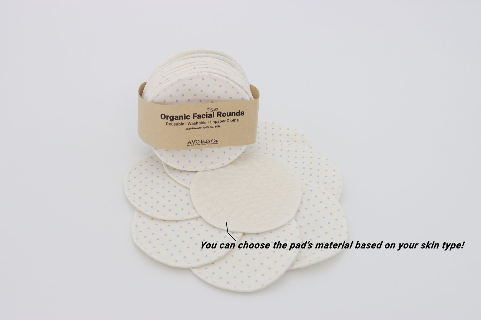 Reusable Organic Cotton Pads Organic Facial Round Organic Etsy