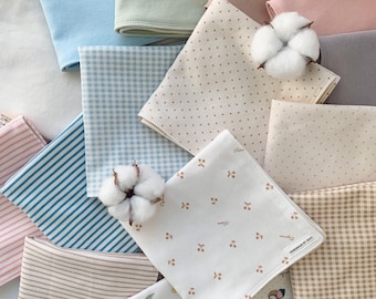 100% Organic Cotton Dual-Sided Handkerchief – Soft, Absorbent, for Sensitive Skin – Reusable & Sustainable Gift, Eco-Friendly