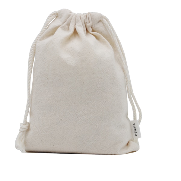 Multi-Function Drawstring Bag  / organizing pouch / Favor POUCH / gift pouch / Cotton Muslin Bag / Small Bag / unbleached cotton pouch