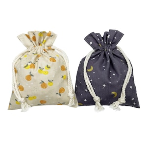 Sac à cordon 100 % coton, pochette cadeau réutilisable, pochette cadeau de Noël, pochette cadeau écologique, pochette en coton lune, respectueux de l'environnement, zéro déchet
