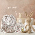 Rabbit Reusable Organic Cotton Pad, Organic Facial Pads, organic cotton pads, Cotton rounds, makeup remover, facial pads, skincare, Gift product logo