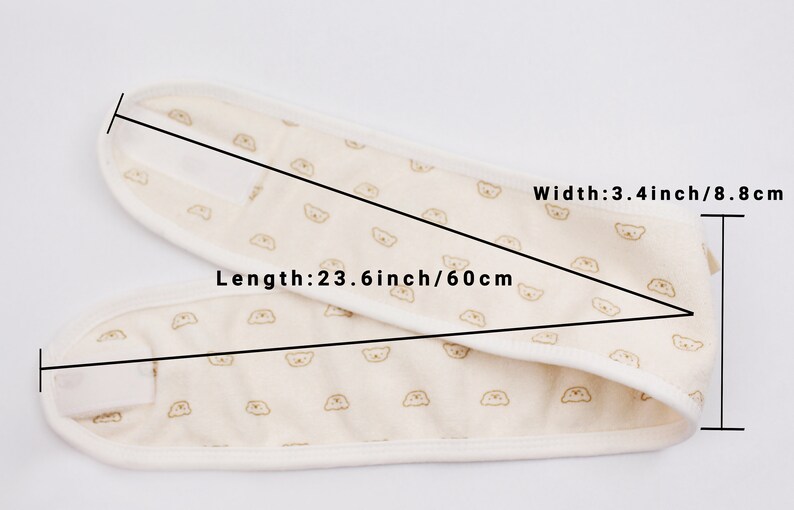 Teddy Bear 100 Terry cloth Headband hairband spa headband Etsy