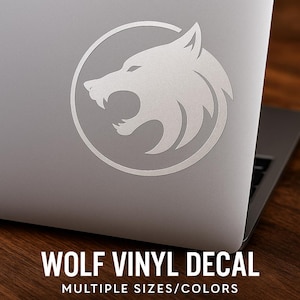 The Witcher Wolf Decal: Gamer Laptop Sticker