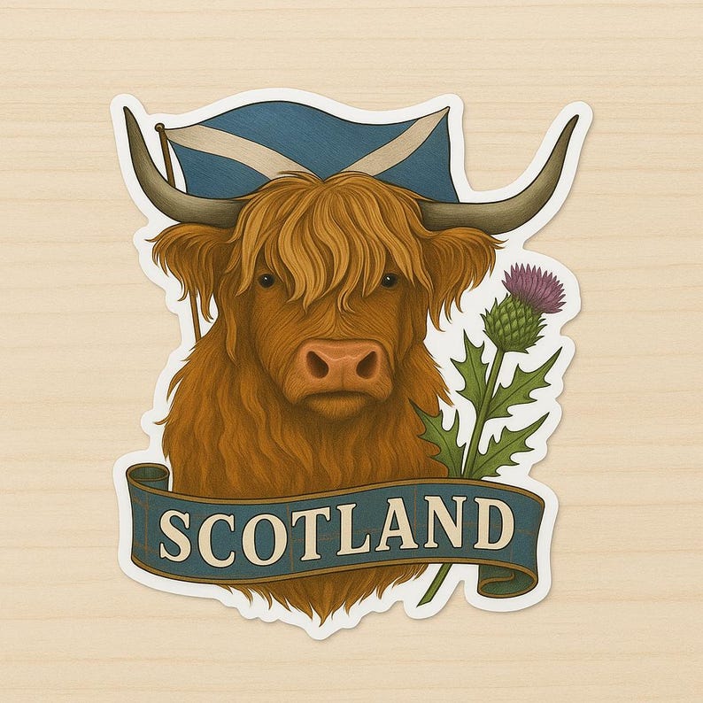 JakeDesigns Scotland Saltire Flags Stickers – 70mm, High Gloss Domed Gel Finish (2-Pack)