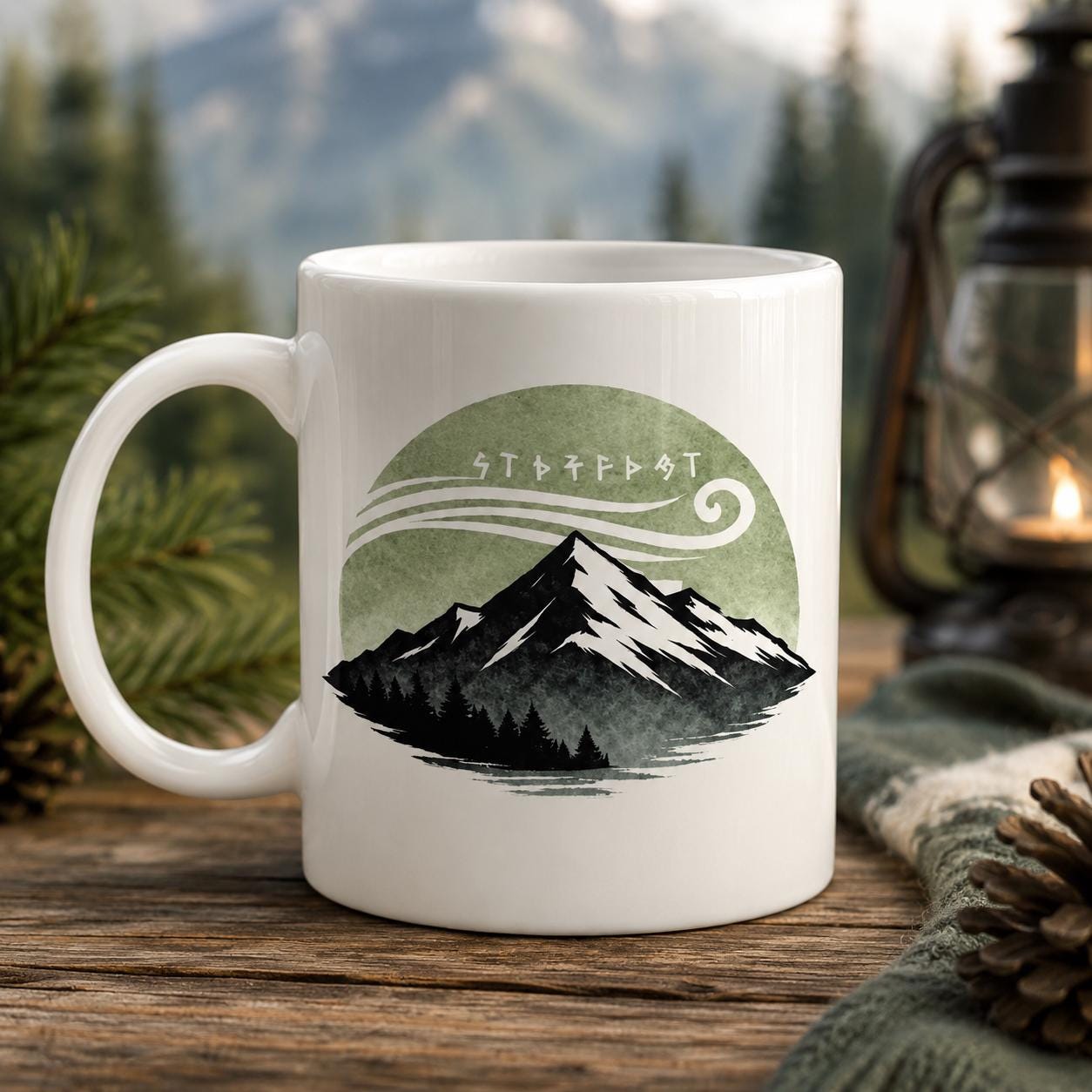 Nordic Mountain Coffee Mug by Ecossaise