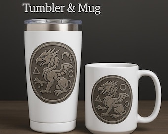 Witcher School Medallion Mug or Tumbler – Celtic Knot Emblem