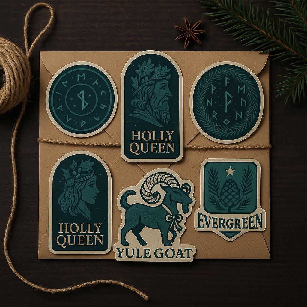 Yule Folklore Sticker by Ecossaise