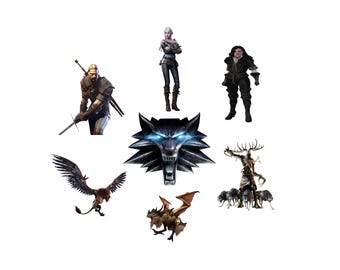 The Witcher Stickers: Geralt, Ciri, Yennefer, and More!