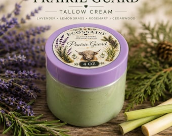 Prairie Guard Tallow Cream | Outdoor Inspired Moisturizer | 4 oz