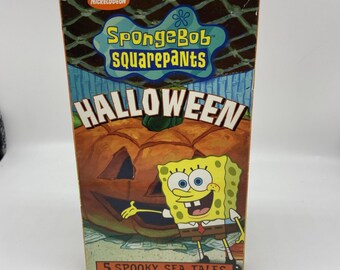 Spongebob Squarepants Halloween (VHS, 2002) Nickelodeon - 5 Spooky Sea Tales