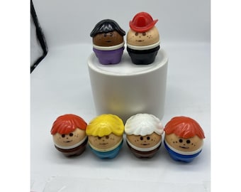 Vintage Little Tikes Toddle Tots Lot Of 6 Figures Fireman Mom's Kid's