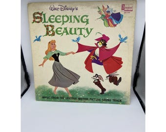Walt Disney Sleeping Beauty LP Record 1964 Disneyland Soundtrack 33 RPM Works