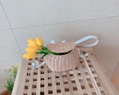 Kid 39 s rattan bag, apple mirror