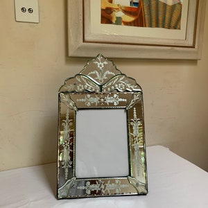 Venetian Mirrored Glass Picture Frame - Vintage Original, Wonderful Condition