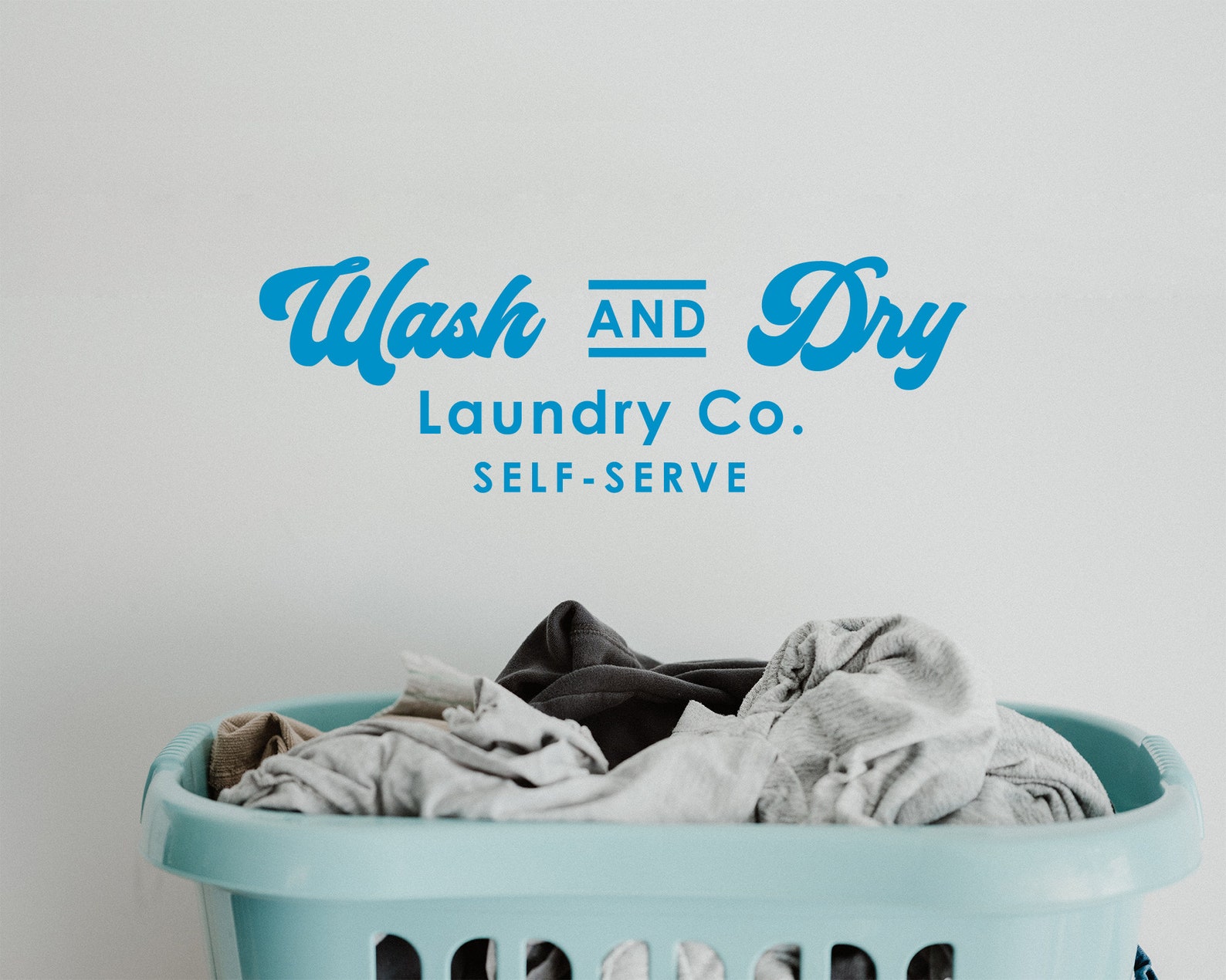 Wash And Dry Laundry Removable Vinyl Decal Etsy