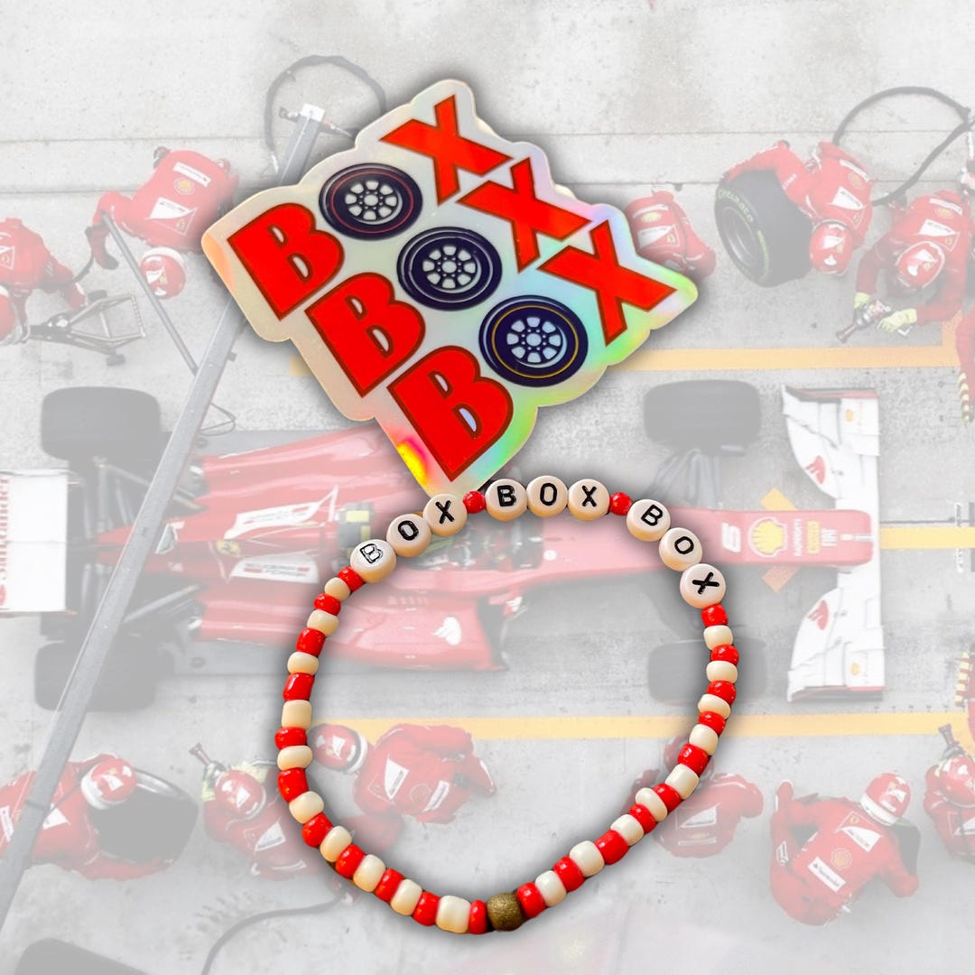 Box Box Box Sticker & Bracelet | F1 Inspired - Etsy