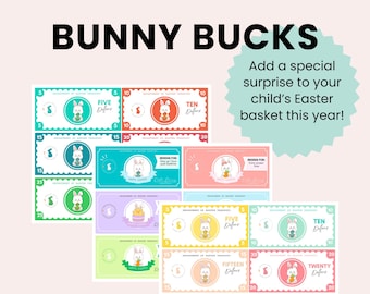 Bunny Bucks - Easter Bunny Coupons for Kids' Delightful Surprises!