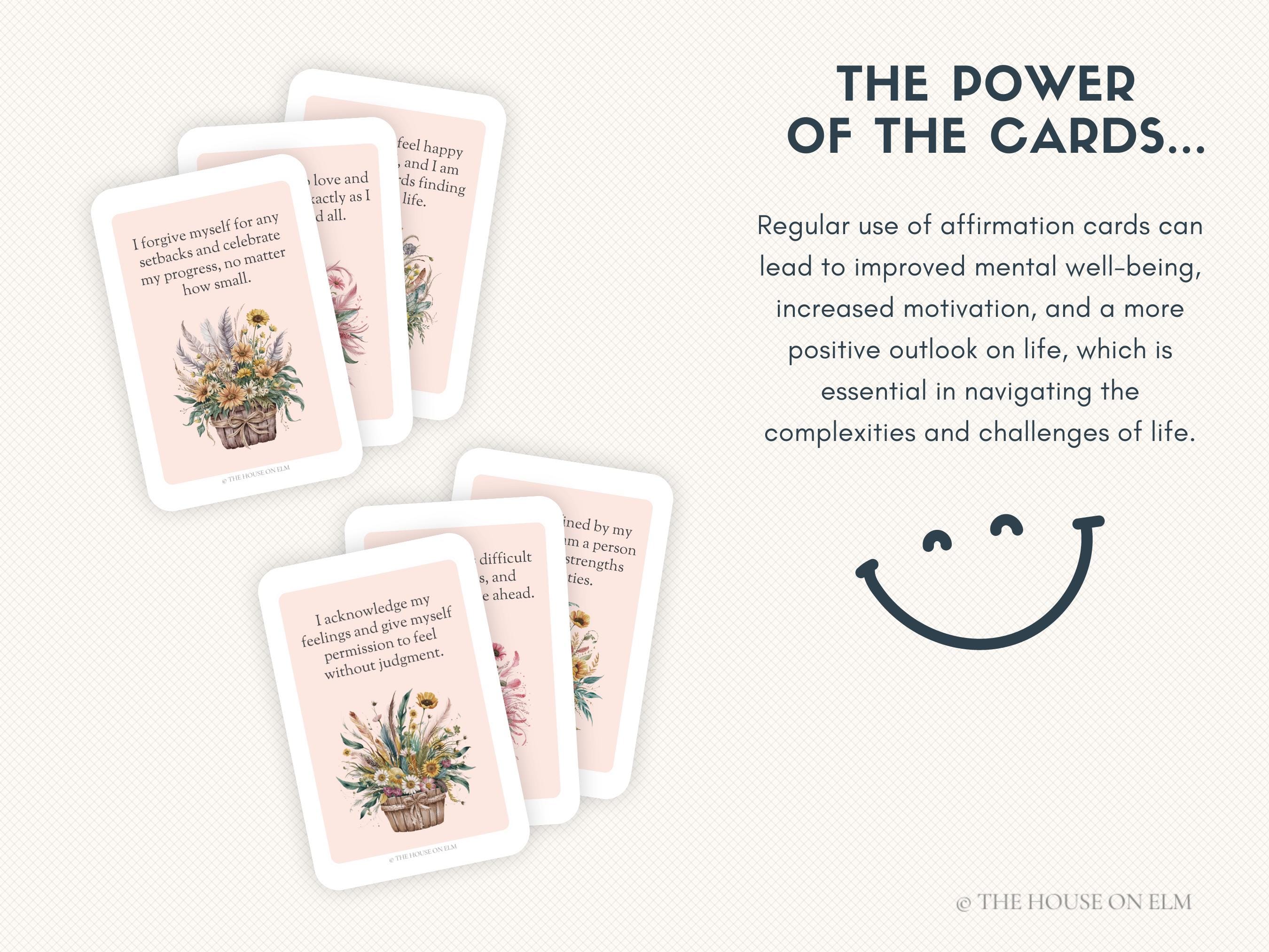 40 Depression Support Affirmation Cards | Digital Download | Positive ...