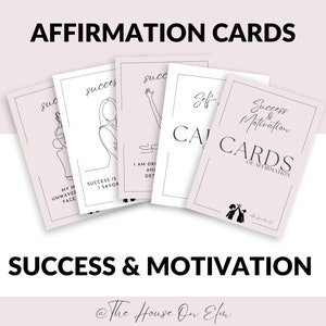 Cartes d'affirmation de réussite et de motivation | Imprimables 5x7 », Motivation Boost, Pensées intérieures, Santé mentale, Manifestez votre avenir