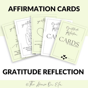 Cartões de afirmação de reflexão de gratidão | Coração Grato, Capacitador, Intenções Pessoais, Pensamentos Positivos, Manifeste Sua Vida