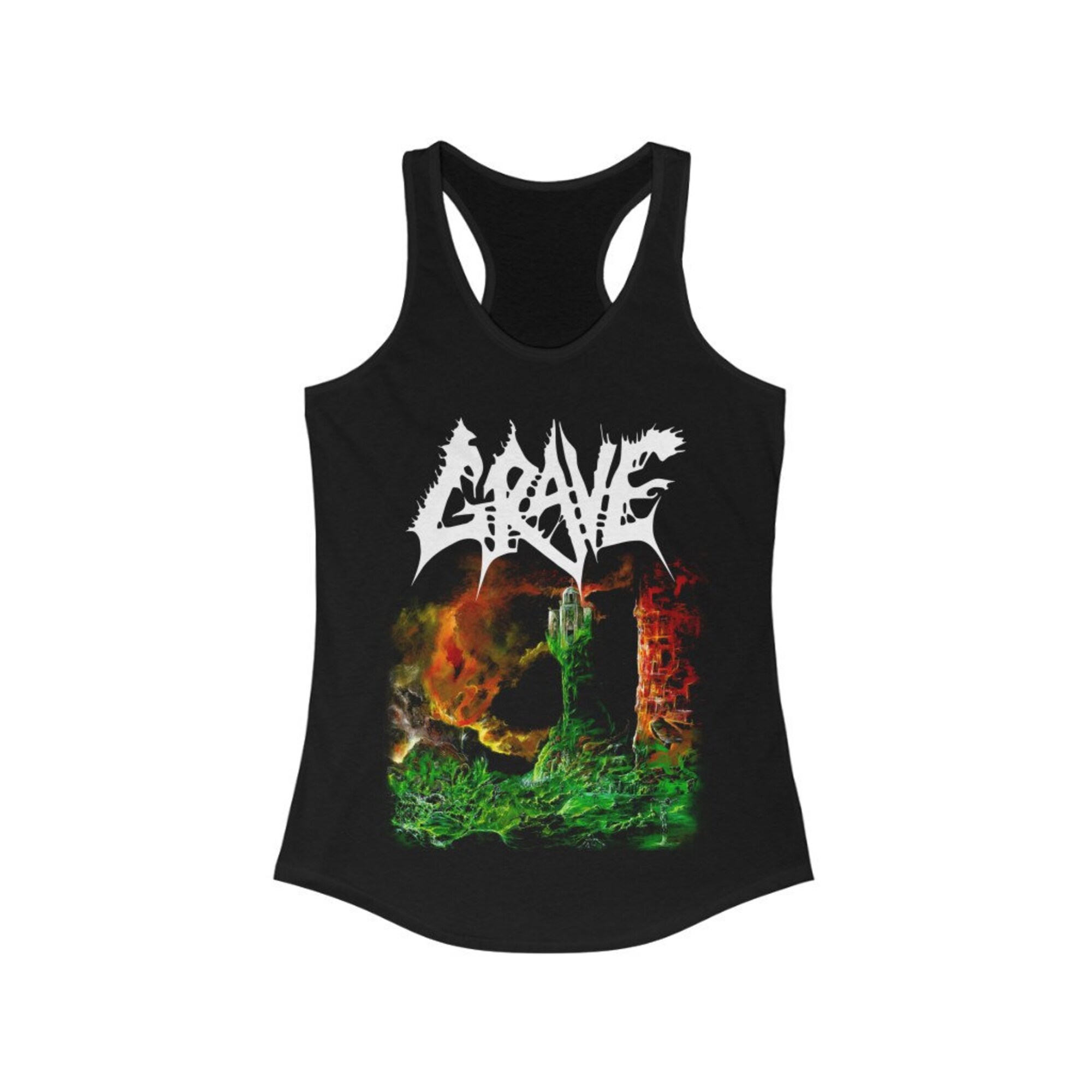 Grave Womans Tank Top, Grave - Into the Grave, Grave Death Metal Sleeveless Tee