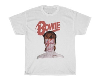 T-shirt David Bowie Aladdin Sane Eye Flash nuova ufficiale donna skinny