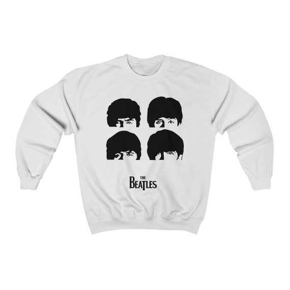 The Beatles Silhouette Printed Sweatshirt 60's 70's | Etsy