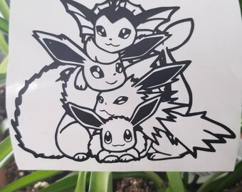 Espeon Umbreon Heart Decal Spinnywhoosh Graphics