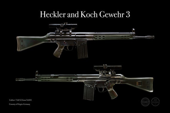Hk G3 Heckler And Koch Etsy Hk G3 Heckler And Koch Etsy