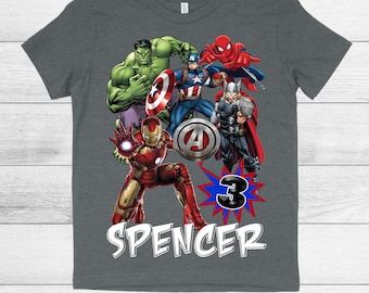 avengers birthday boy shirt
