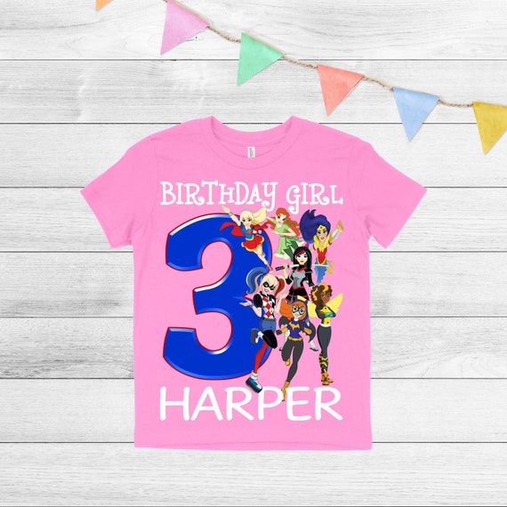 girls superhero shirt