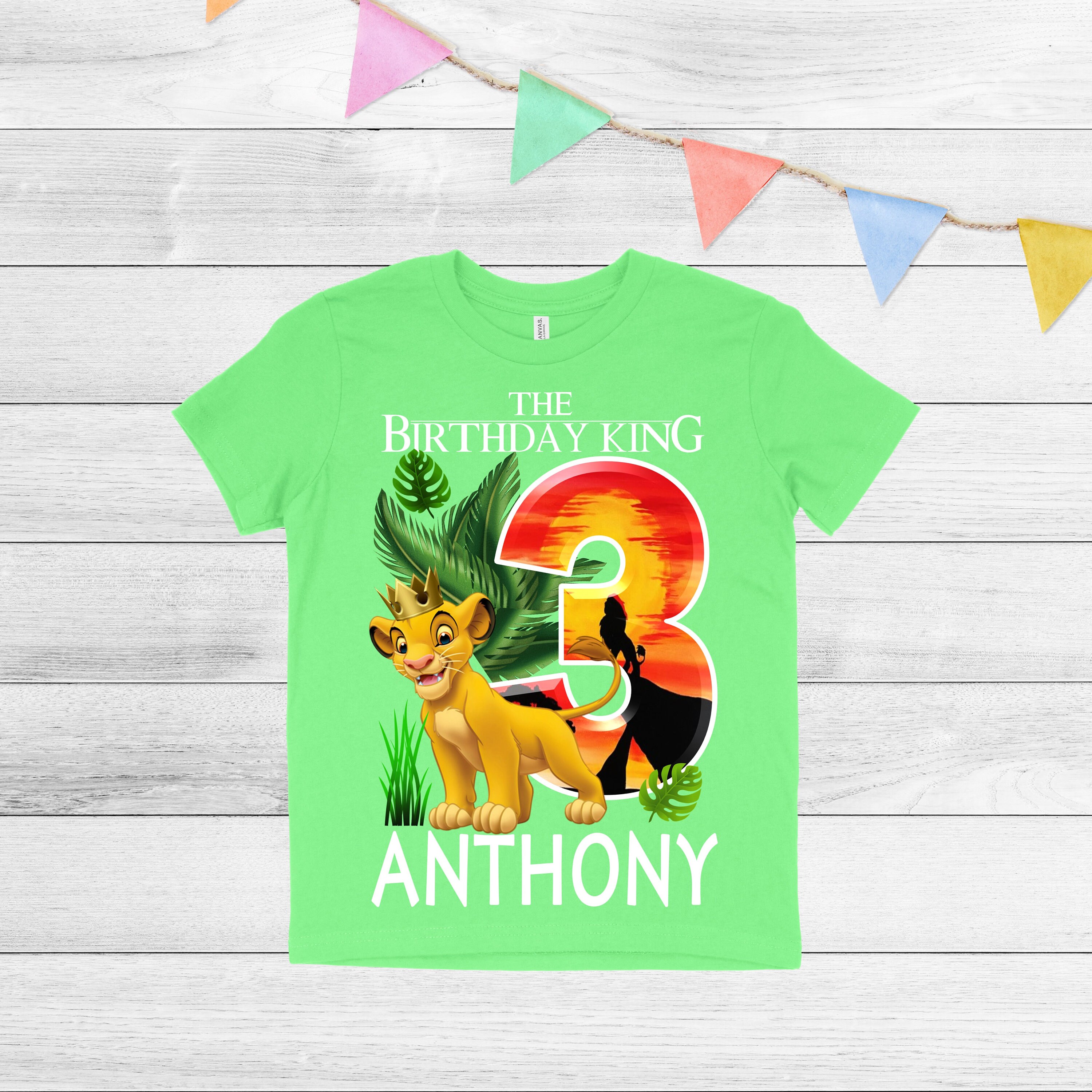 Lion King Birthday Shirt Boy's Lion King Shirt Lion Etsy