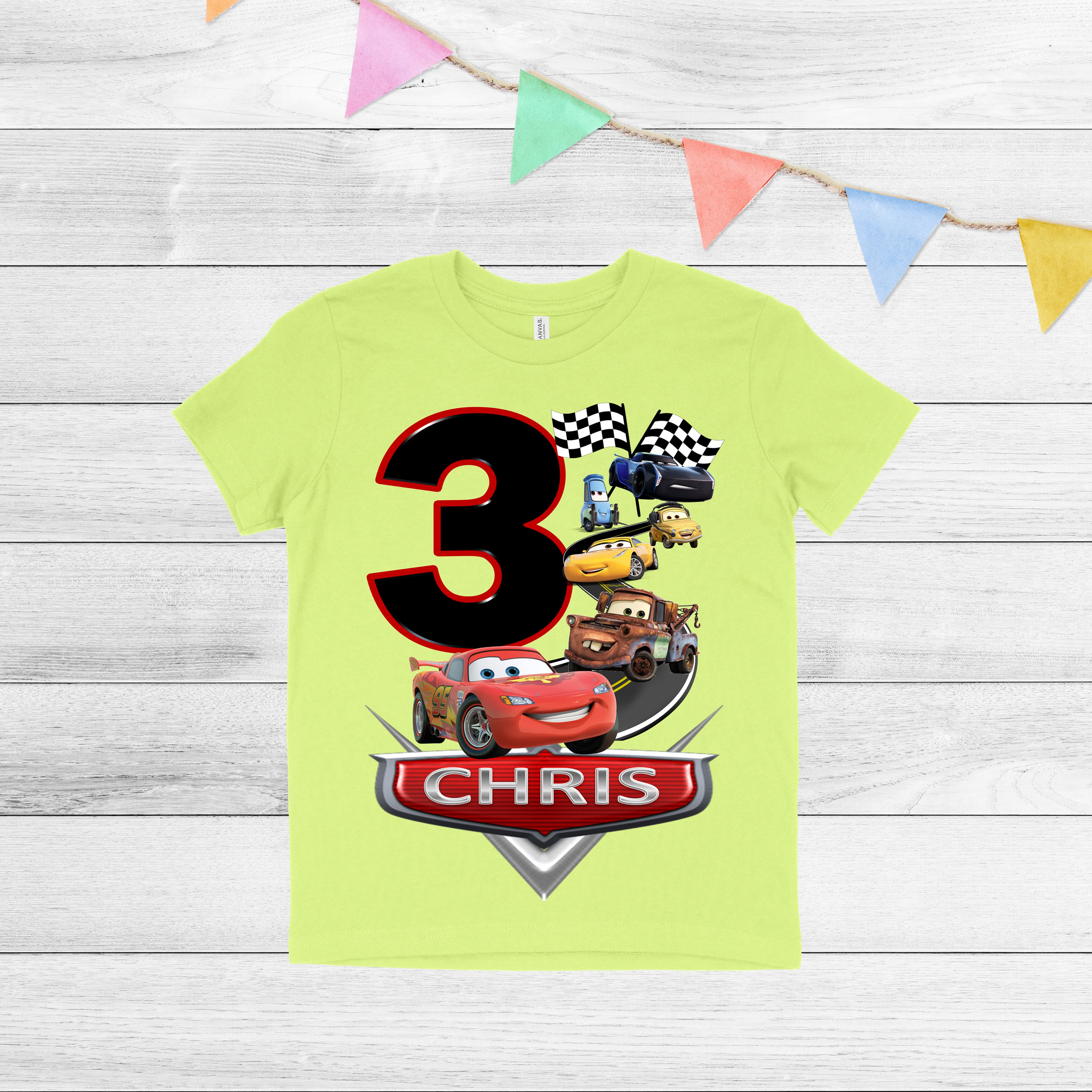 Cars Birthday Shirt Disney Cars Birthday Shirt Cars Name  Etsy