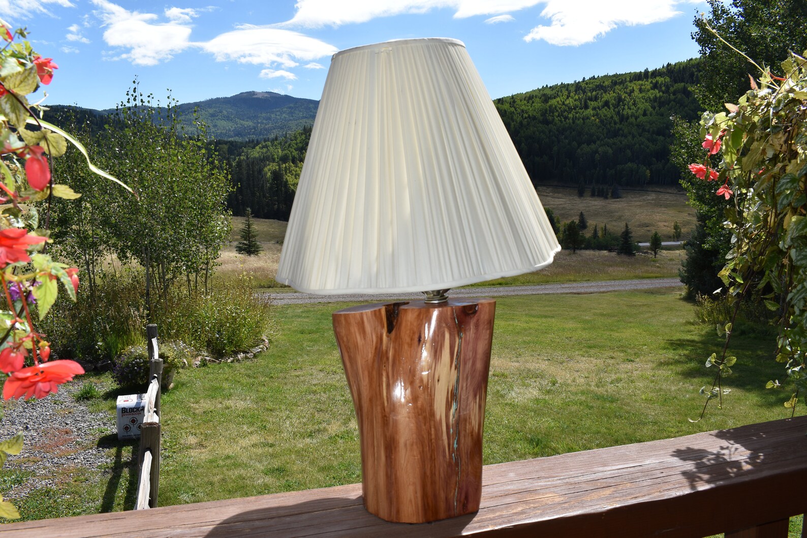 Cedar lamp natural wood | Etsy