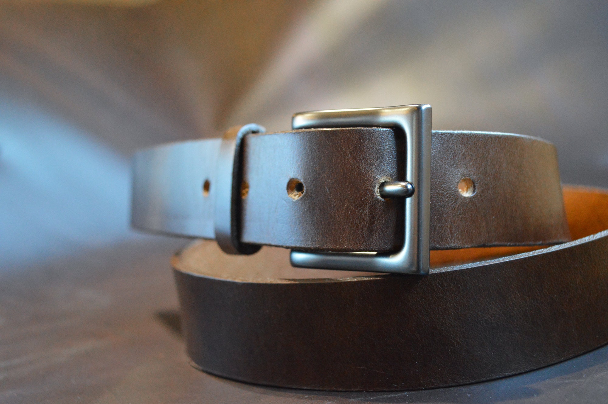 Customizable Leather Dress Belt for Men Handcrafted Dress - Etsy