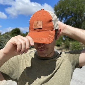 Leather Grey Patch Engraved Trucker Hat One Legging it Around got meshulem? Leather Grey Patch Engraved Trucker Hat One Legging it Around got meshulem?