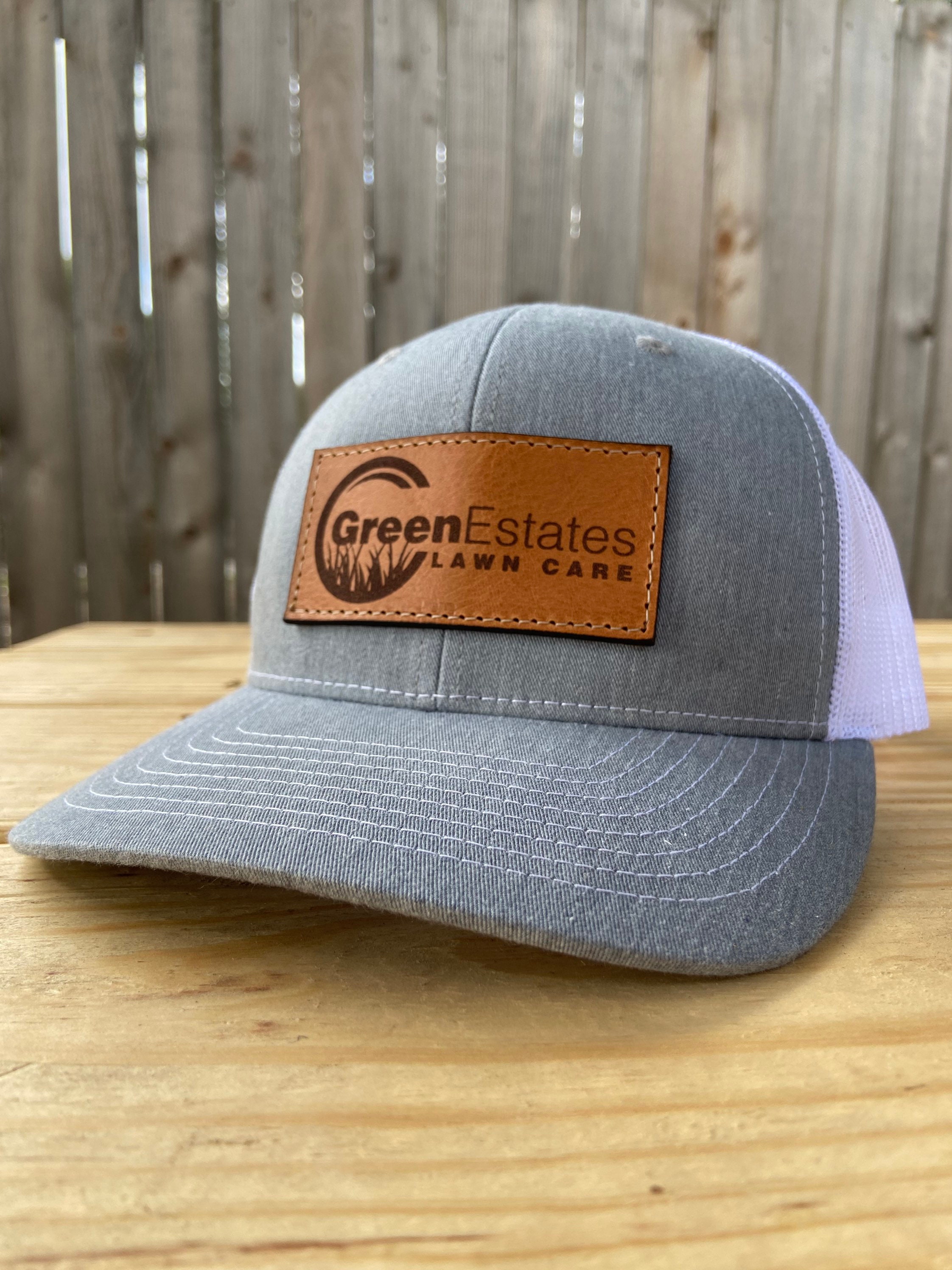 Leather Grey Patch Engraved Trucker Hat One Legging it Around got meshulem? Leather Grey Patch Engraved Trucker Hat One Legging it Around got meshulem?