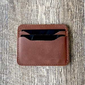 Personalized Leather Front Pocket Wallet - The best gift for Dad for Fathers day.