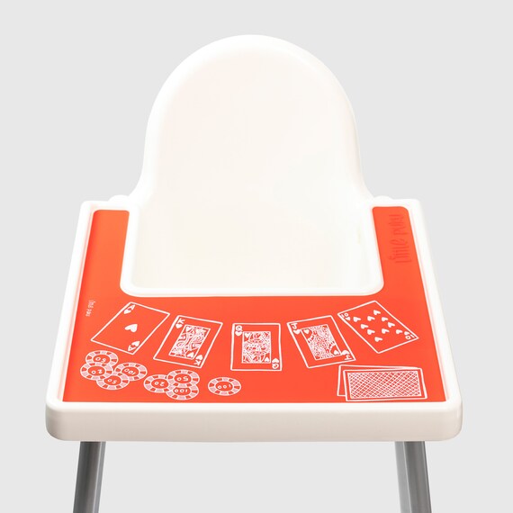 Poker Face Ikea Antilop Highchair Silicone Placemat High Etsy