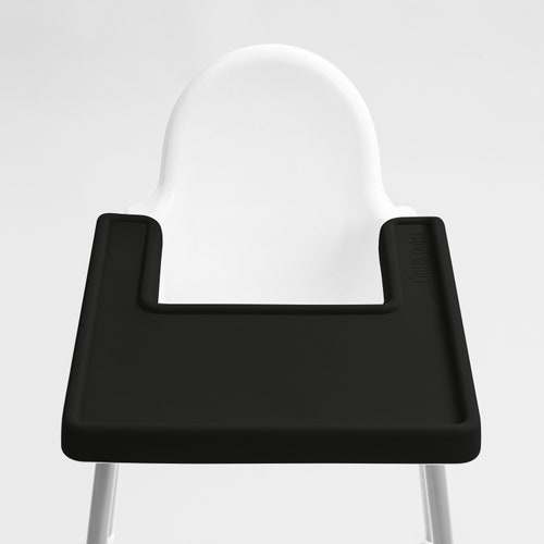 Cinder Black // IKEA Antilop Highchair Silicone Placemat // Etsy