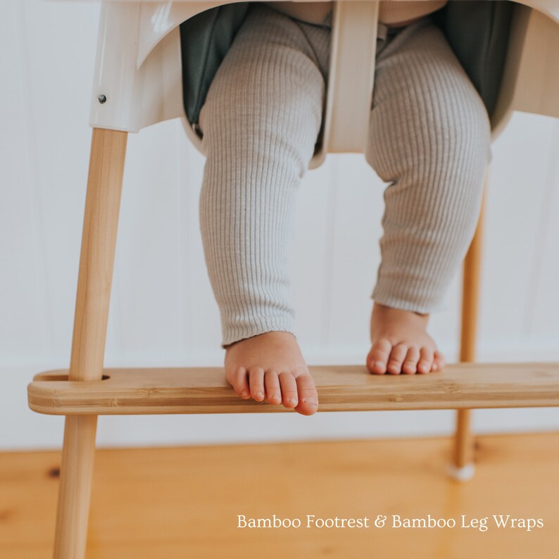 IKEA Highchair Footrest, Highchair Accessory, Antilop Foot Rest, Bamboo, Pine, Walnut, High chair Footrest, Highchair Footrest and Placemat Bundle