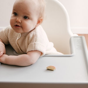 Cool Grey - IKEA Antilop Highchair Covered Placemat - Silicone Tray Cover