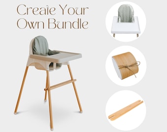BUNDLE and SAVE 15% - Highchair Footrest + Leg Wraps + Cushion Cover - IKEA Antilop Highchair Accessories